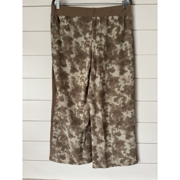 LOGO Life By Lori Goldstein Reg Waffle Knit Wide Leg Pant Cinder Size Medium - Picture 4 of 6